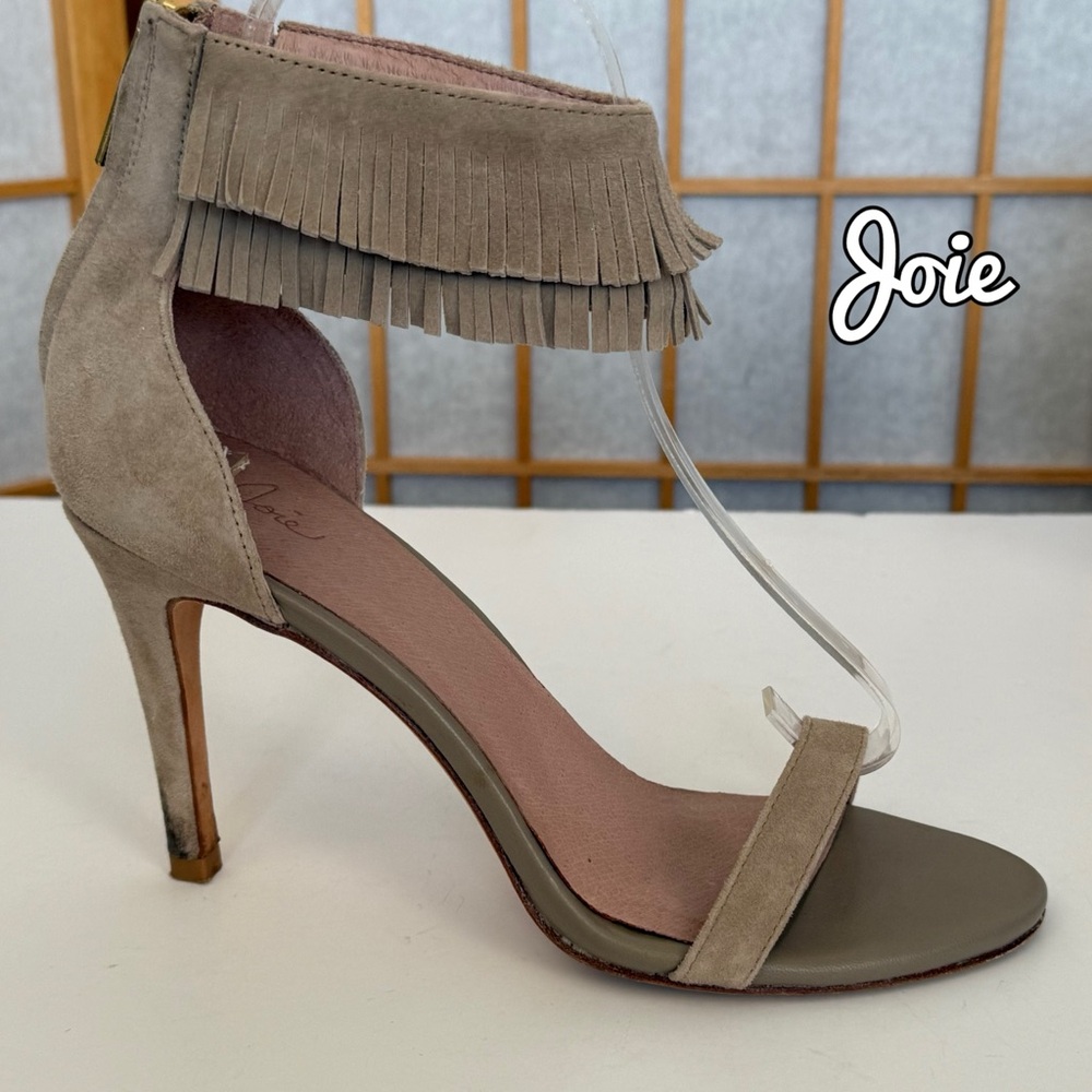 Joie Alek Fringe Ankle Strap Heels